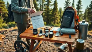 overnight backpacking checklist